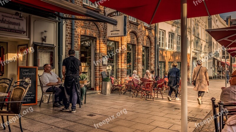 Cafe Restaurant Road Historic Center Architecture