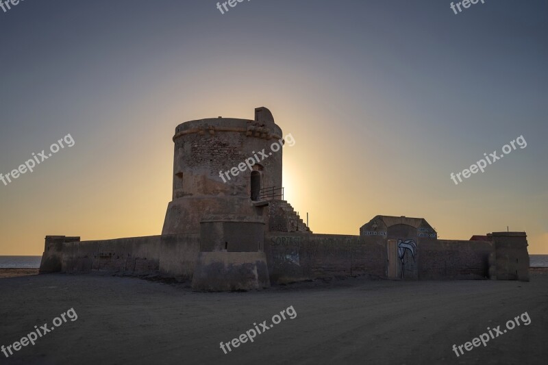 Fort Beach Sunset Ocean Scenic