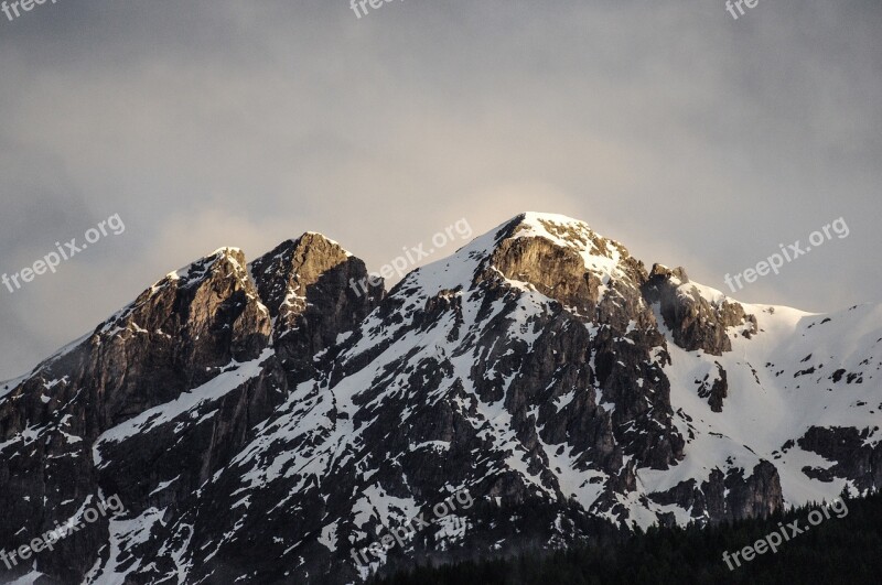 Mountains South Tyrol Olang Plan De Corones Alpine