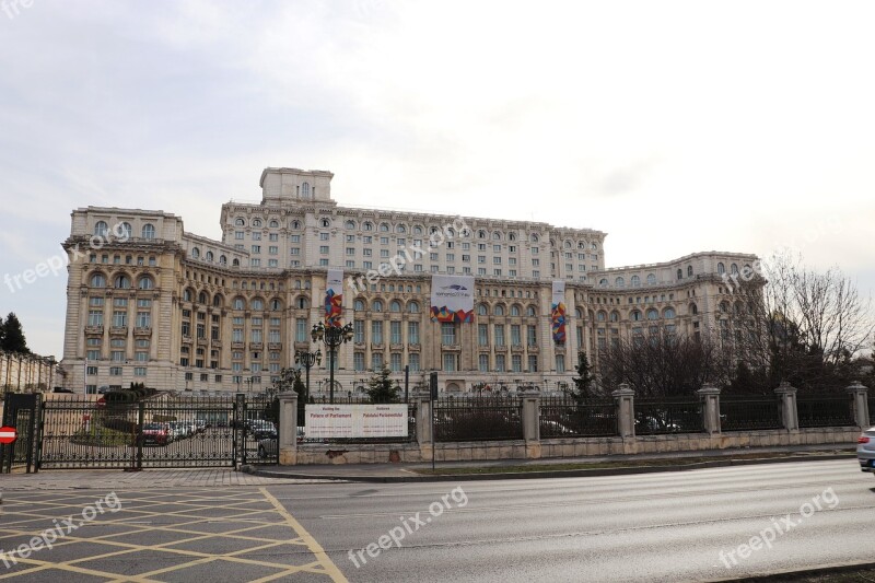 Palace Of The Parliament Romania Bucharest Architecture Parliament