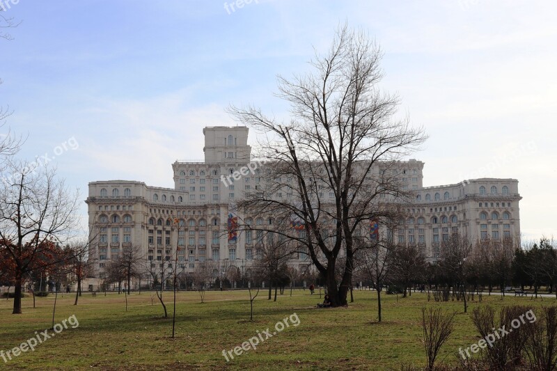 Palace Of The Parliament Romania Bucharest Architecture Parliament