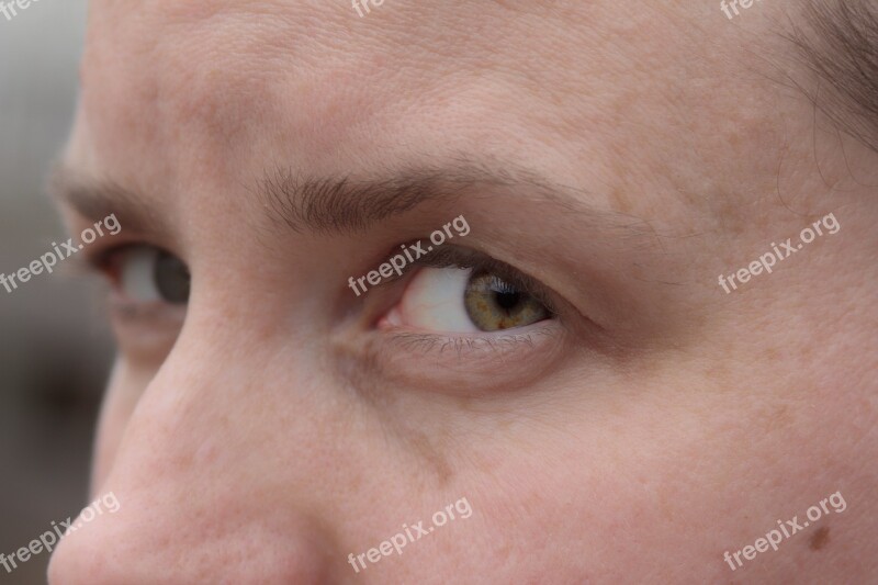 Woman Eyes Girl Facial Portrait