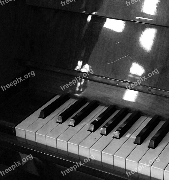 Piano Black And White Music Instrument Snare Instrument