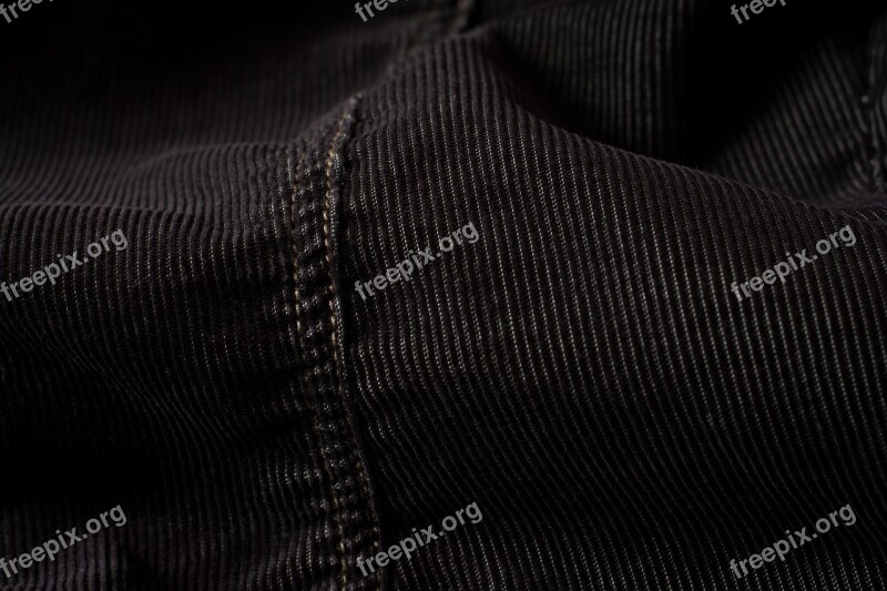 Cord Fabric Brown Seam Textile