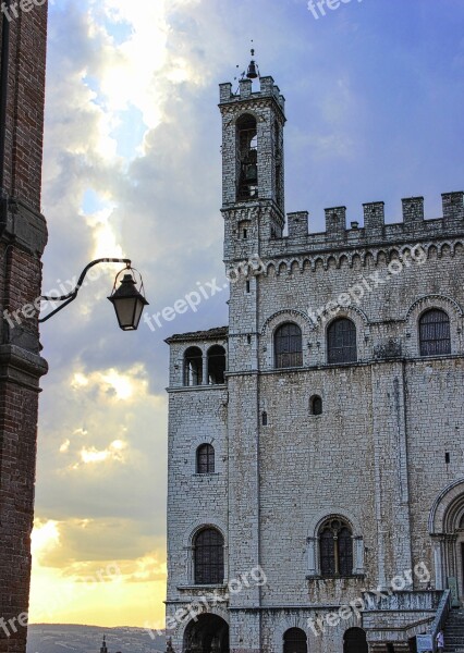 Glimpse Gubbio Umbria Italy Free Photos