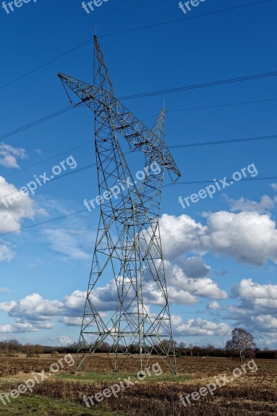 Strommast Current Pylon Electricity Power Line