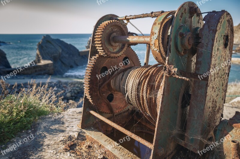 Winch Vintage Old Equipment Retro