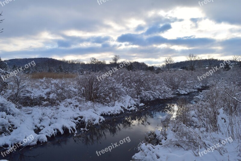 Snow Winter Cold Nature Landscape