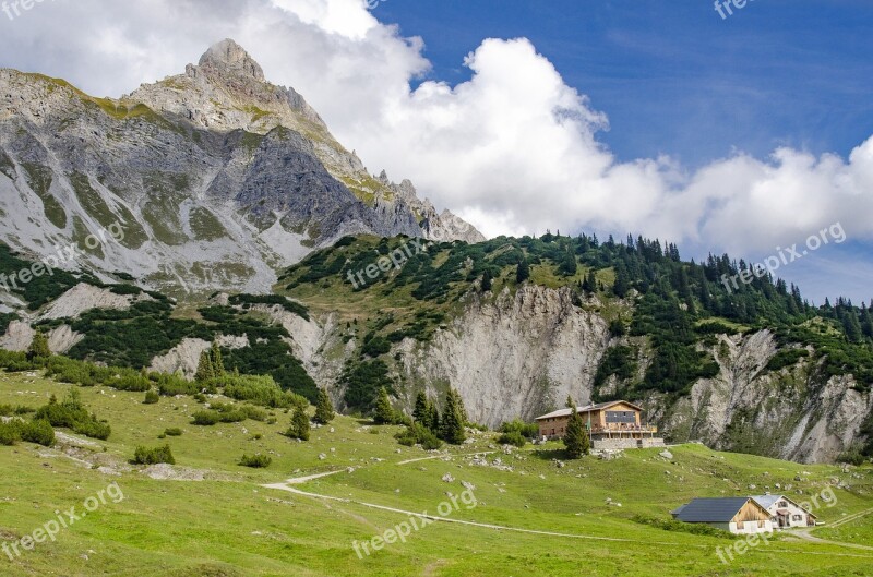 Heinrich Hosts Hut Rellstal Zimba Vorarlberg Austria