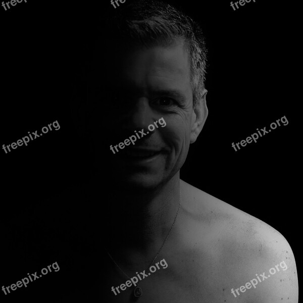 Man Portrait Face Adult Smile