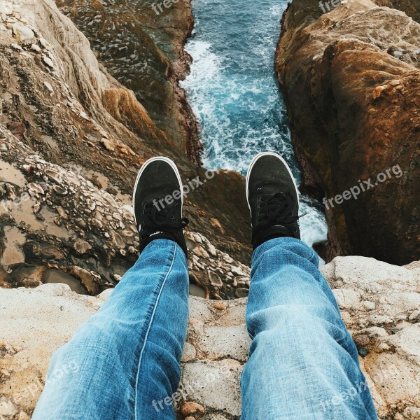 Vans Pov Ocean Coast Rocks