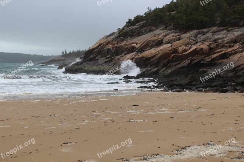 Beach Waves Ocean Sea Water