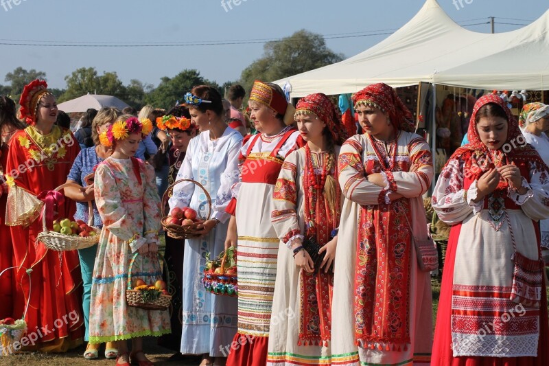 Russia Girls Russians Costumes Folk