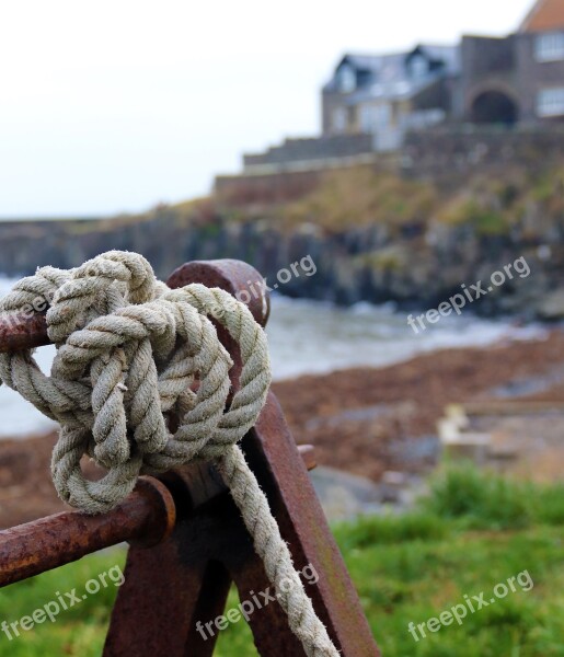 Rope Coast Sea Beach Free Photos