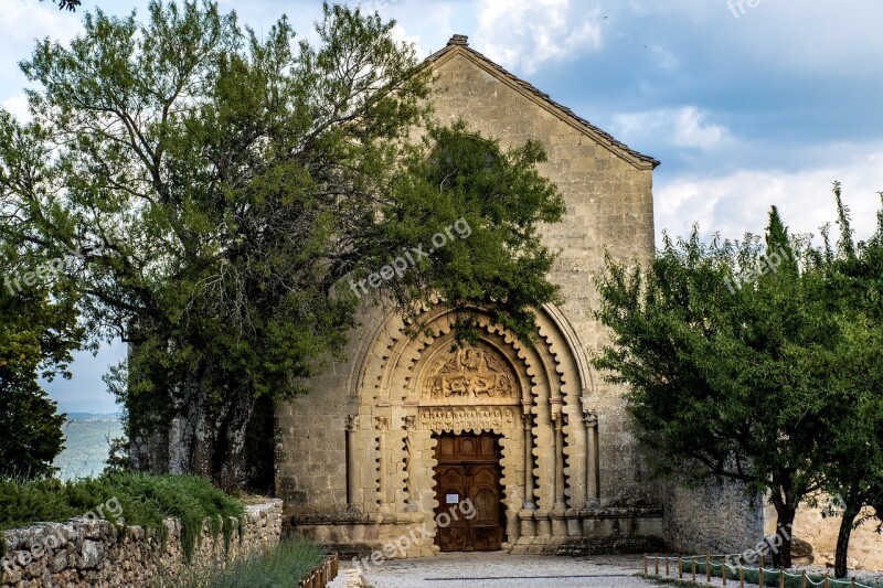 Trees Eglise Church Provence France