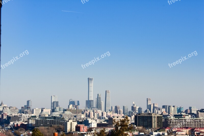 Beijing Skyline City Tall Buildings Eon