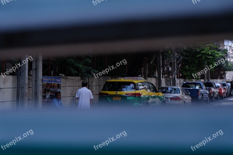 Road Street Bangkok City Thailand