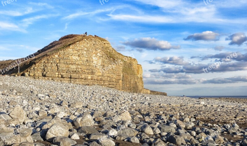 Llantwit Major Cliffs Beach Vale Of Glamorgan Coast