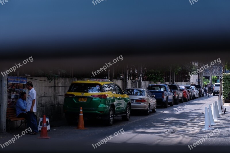 Road Street Bangkok City Thailand