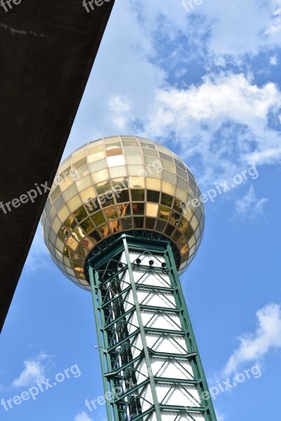 Knoxville Downtown Skyline Sun Sphere Free Photos