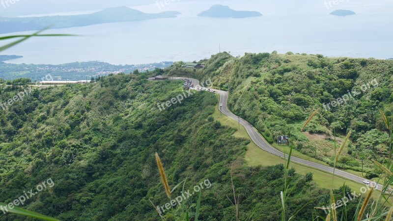 Mountain Road Landscape Sky Travel