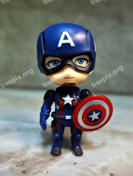 Captain America Toy Figurine Chibi