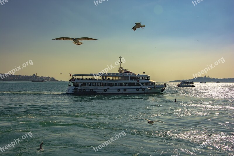 Istanbul Boat Marine Sky Ship