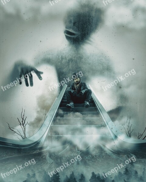 Scary Photo Manipulation Horror Creepy Scared