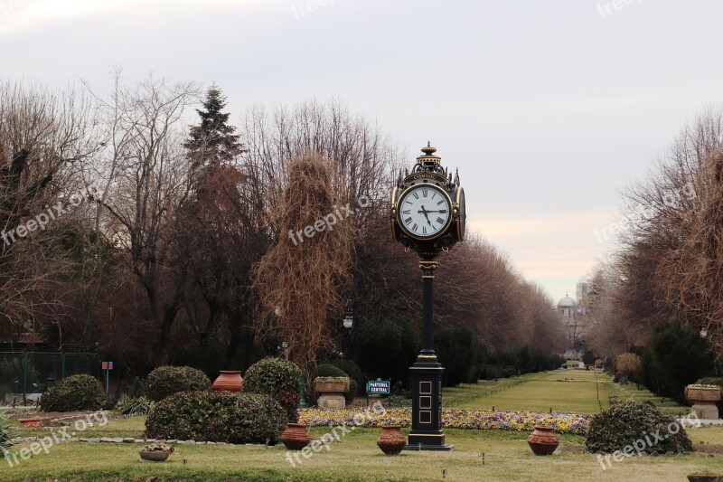 Clock Cismigiu Bucharest Romania Park