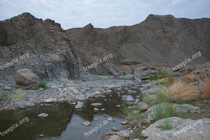 Travel Iran Steppe Bach Water