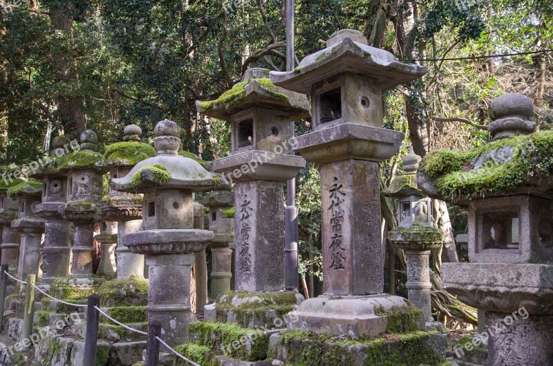 Japan Nara Lantern Temple Buddhism