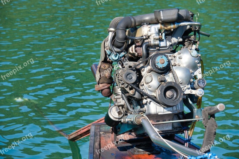 Boat Motor Motor Longtail Boat Motor Thailand Water