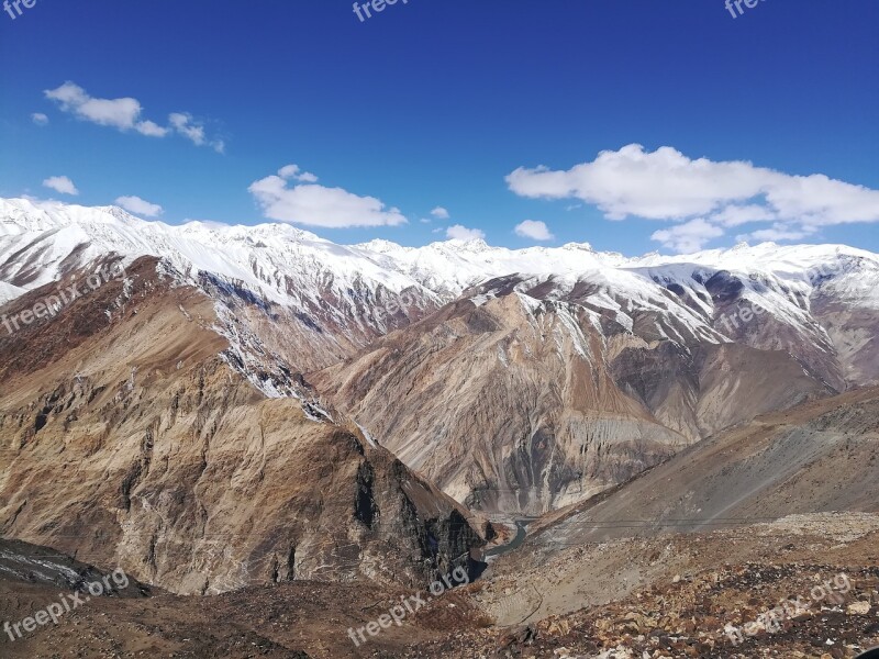 Nako Himalaya Spiti Himalayas Mountain