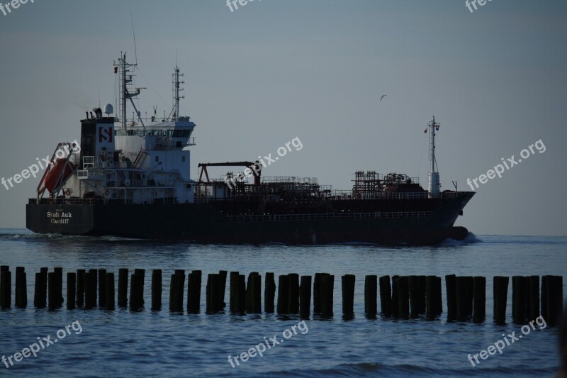 Ship Tanker Sea Port Water