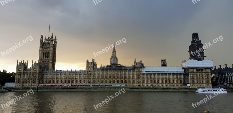 Westminster Thames London Landmark Parliament