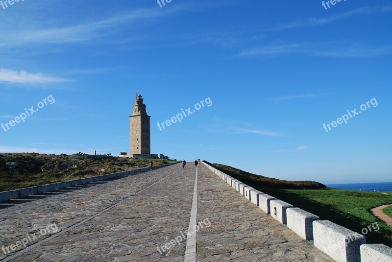 The Tower Of Hercules La Coruña Galicia Spain Nature