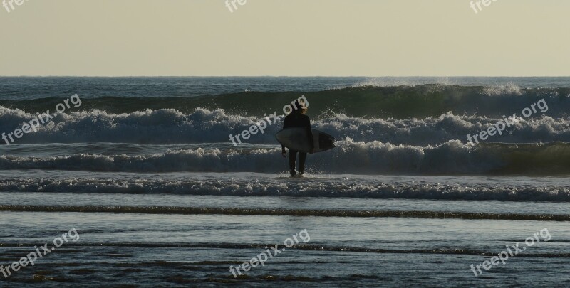 Surfer Lone Sea Activity Individual