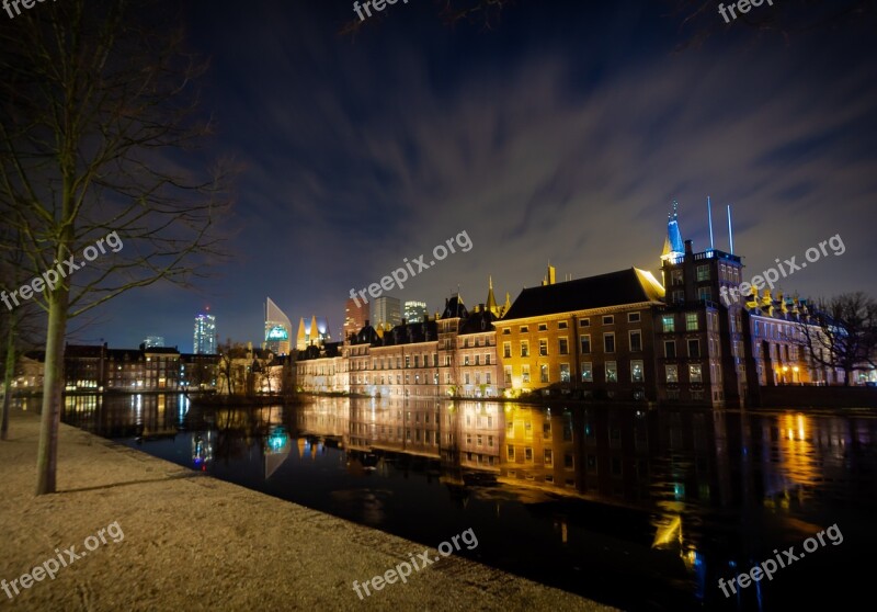 Night City Den Haag Architecture Lights