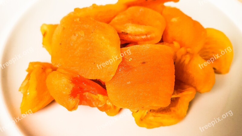 Dried Persimmon Persimmon Korea Traditional Fruit