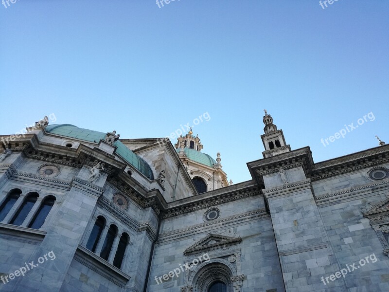 Como Duomo Cathedral Spires Dome