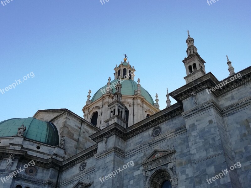 Como Duomo Cathedral Spires Dome