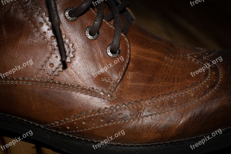 Shoe Leather Shoe Brown Men's Shoe Leather