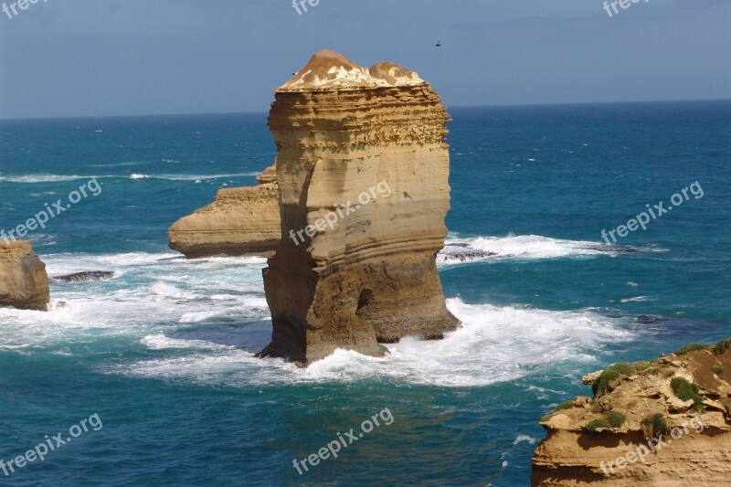 Great Ocean Road Australia Twelve Apostles Rocks Ocean