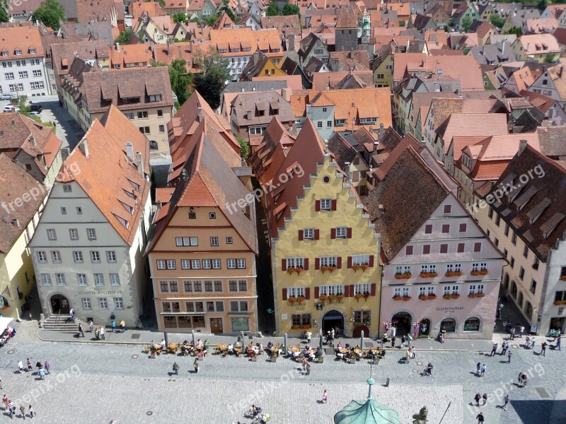 Rothenburg Tauber Marketplace Tourism Historically