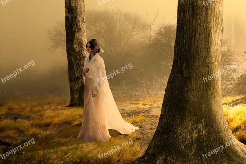 Dramatic Fantasy Mystical Mood Woman