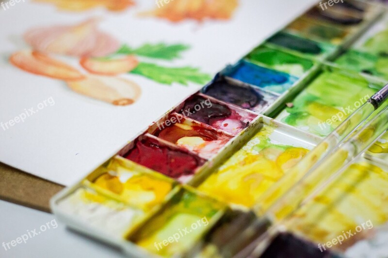 Color Watercolor Paint Free Photos