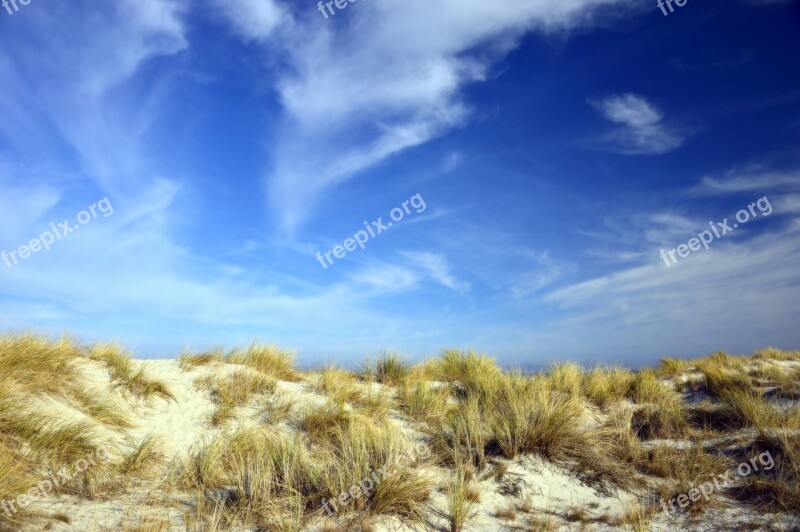 Dunes Dune Landscape Marram Grass Sand Coast