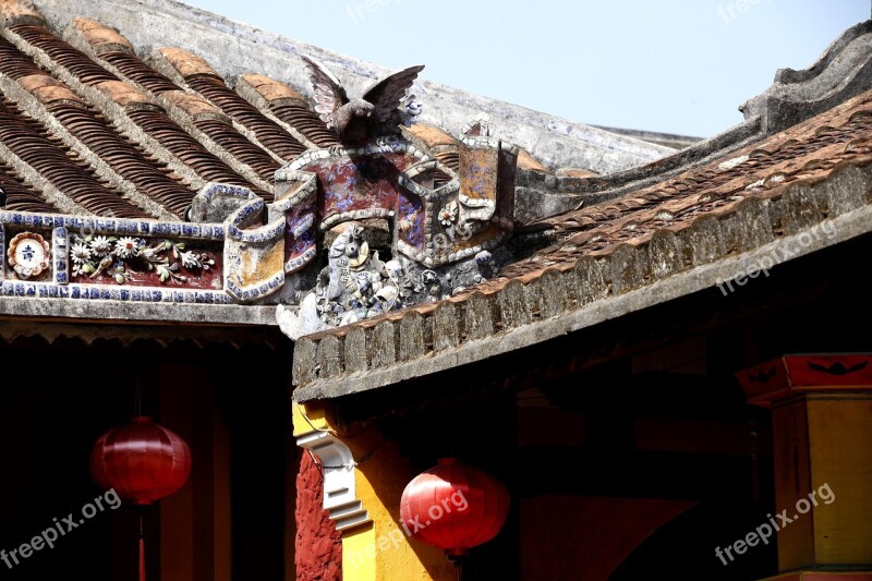 Vietnam Temple Hoian Unesco Old Town Old