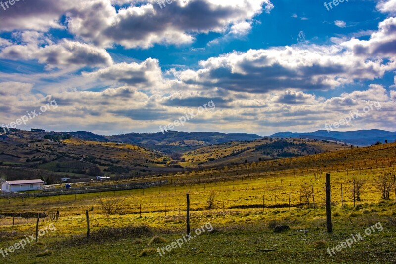 Clouds Landscape Sky Nature Sunset