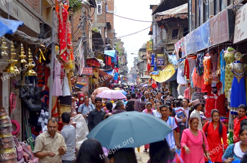 People City Nepal Asia Urban